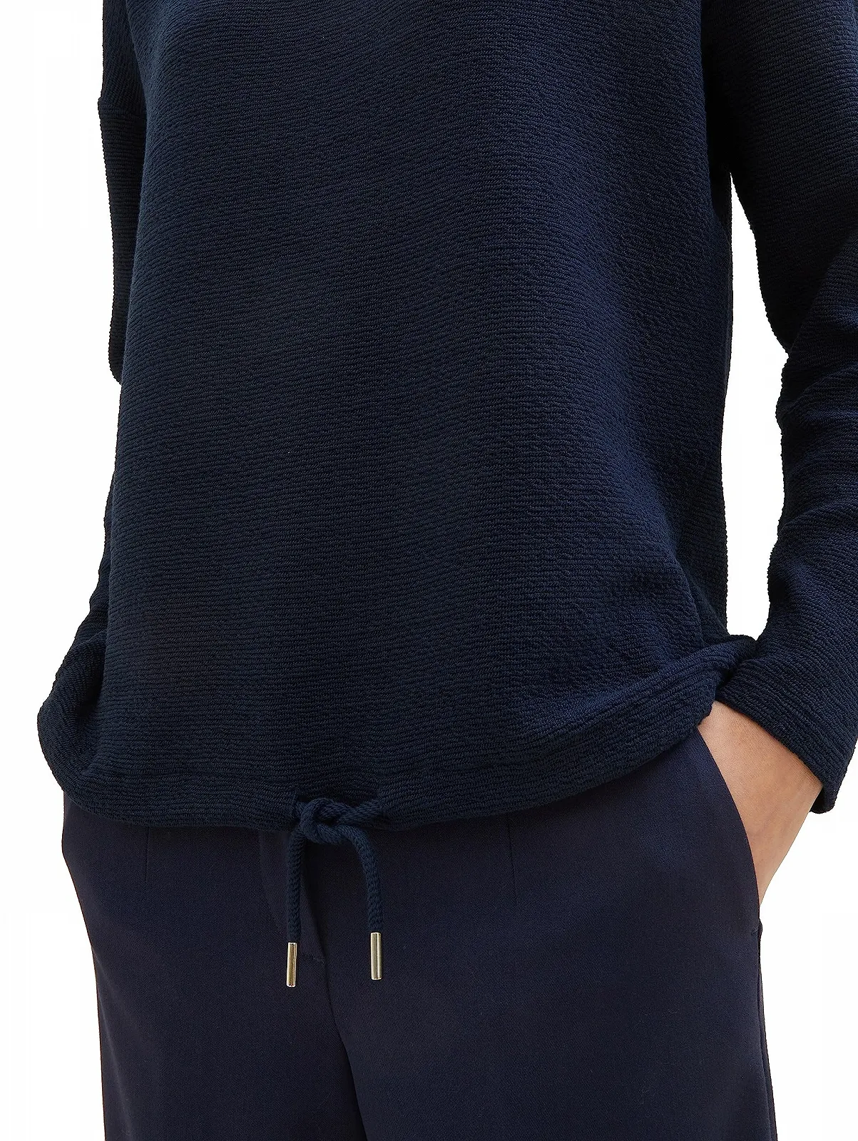 Женская Толстовка TOM TAILOR С Текстурой и Шнурком, фото №3