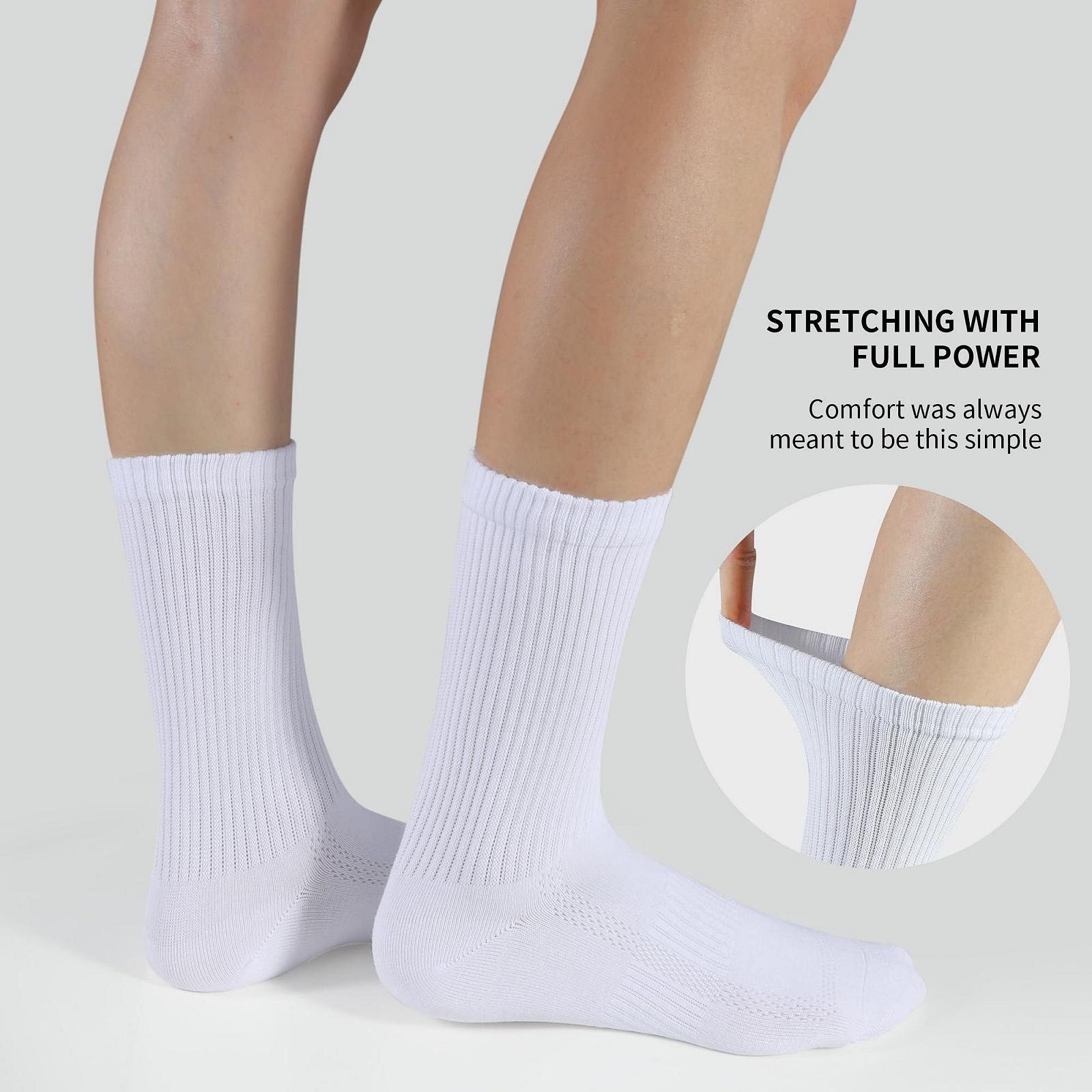 Женские теннисные носки 6 пар хлопковые дышащие спортивные носки для женщин для бега Размер 35-38 39-42, фото №3