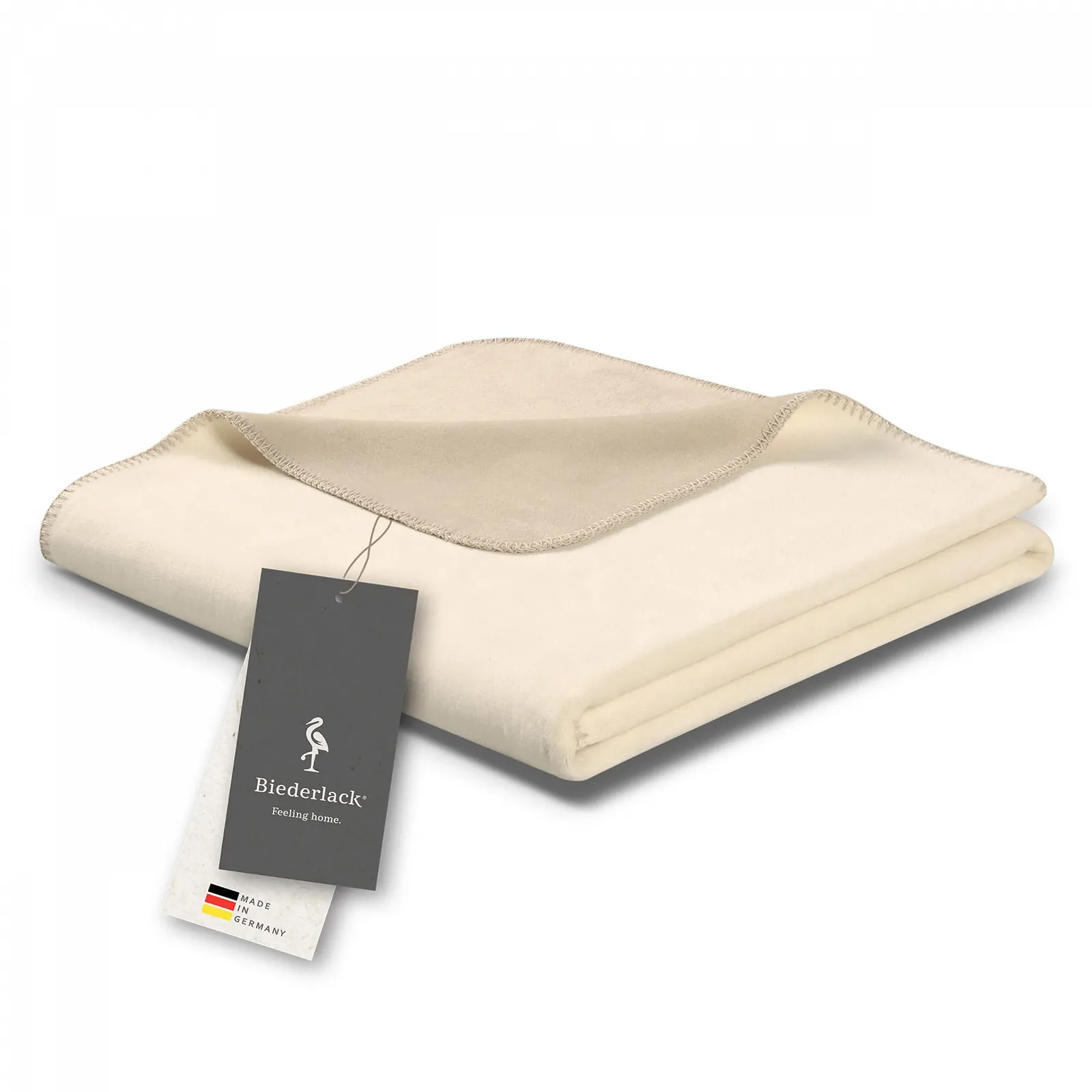 Одеяло Biederlack Fluffy Мягкое Плюшевое Смесь хлопка Ecru Feather 150 x 200 см, фото №1