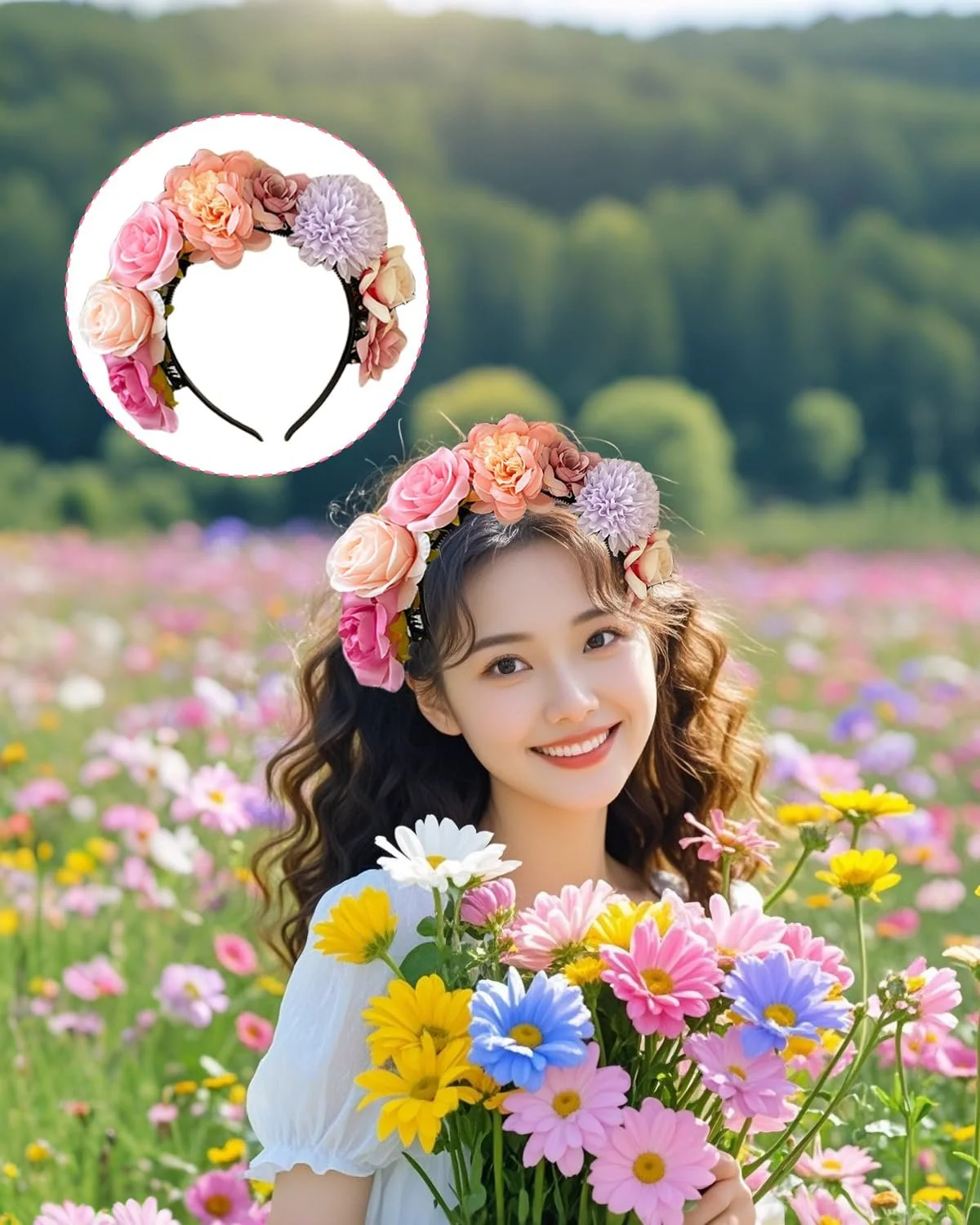 Обруч Цветы, фото №5 Обруч Цветы, фото №5