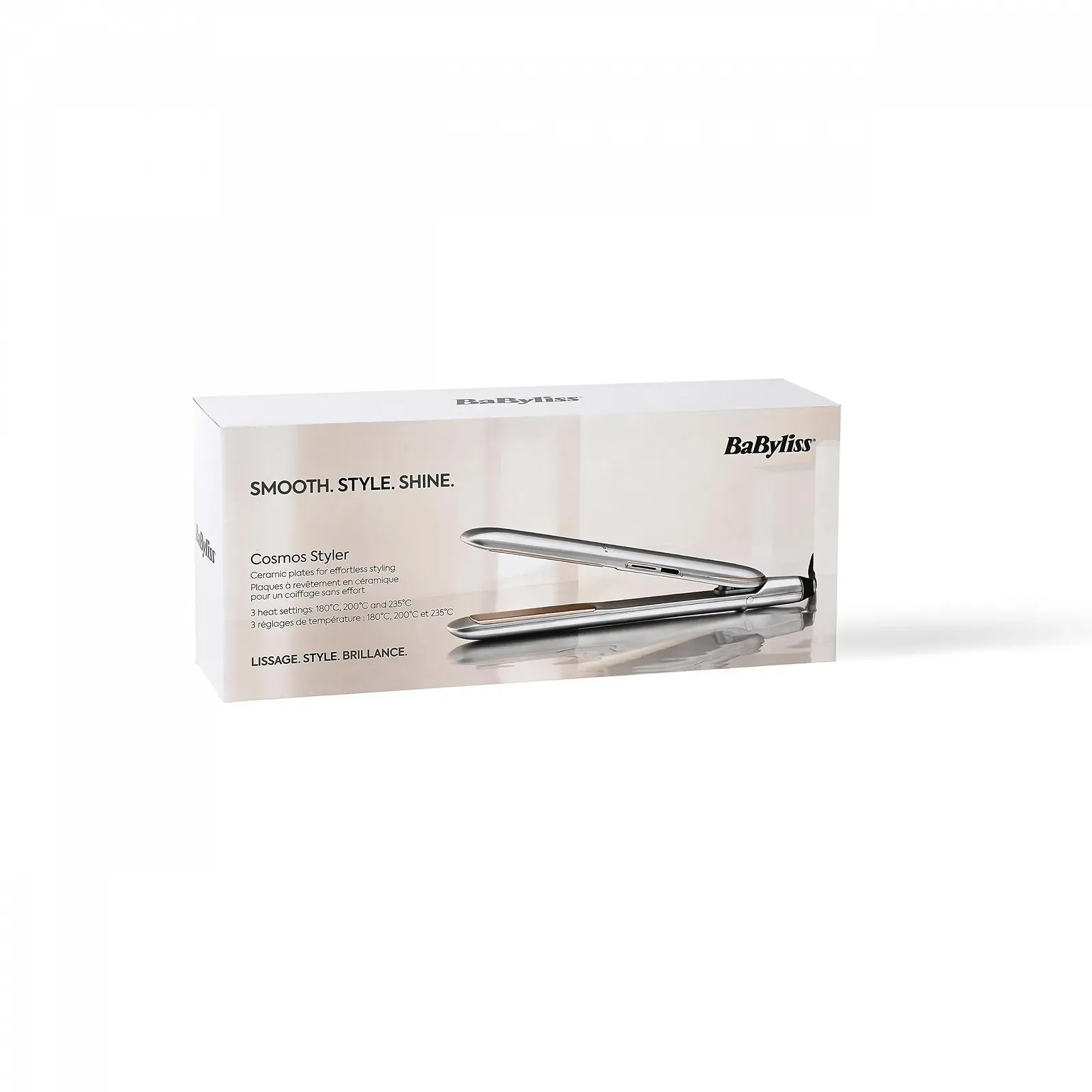 Выпрямитель для волос BaByliss Cosmos ST260E керамический 180-235°C Серебристый, фото №5 Выпрямитель для волос BaByliss Cosmos ST260E керамический 180-235°C Серебристый, фото №5