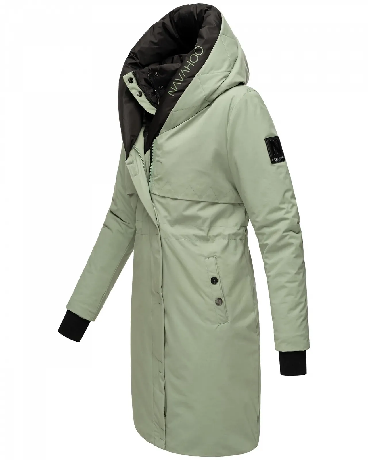 Куртка Navahoo Snowelf Женская Длинная Теплая Зимняя Стеганая с Капюшоном и Магнитными Элементами, фото №2