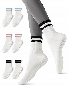 Носки для пилатеса Yawlsow, 3 пары - Фото 1