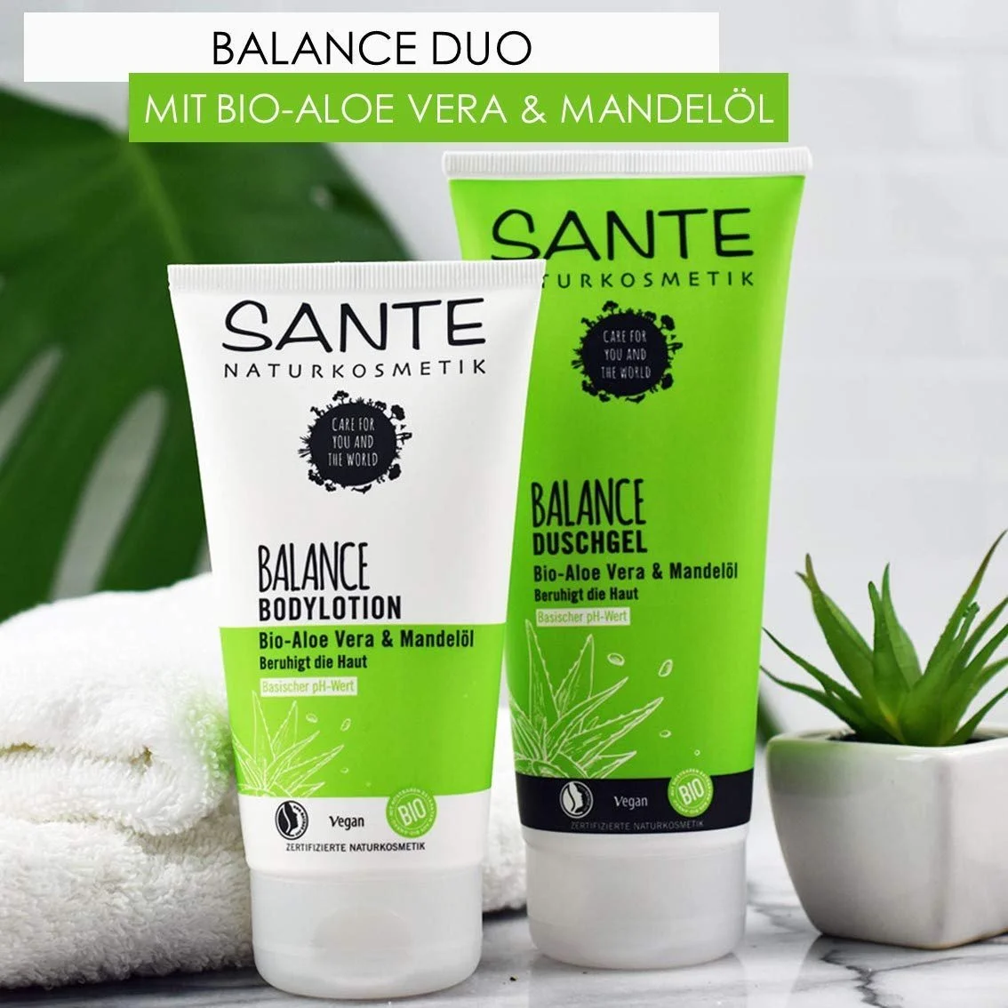 Лосьон для тела SANTE Naturkosmetik Balance с органическим алоэ вера и миндальным маслом для сухой и раздраженной кожи, 150 мл, фото №4 Лосьон для тела SANTE Naturkosmetik Balance с органическим алоэ вера и миндальным маслом для сухой и раздраженной кожи, 150 мл, фото №4