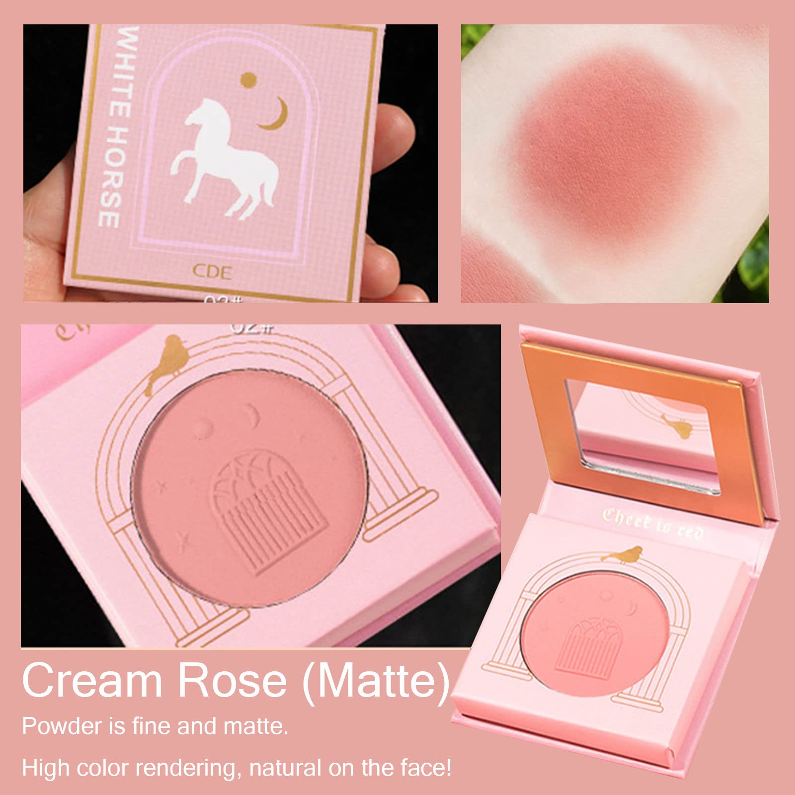Рум'яна Matte Powder Blush Яскраві, фото №2