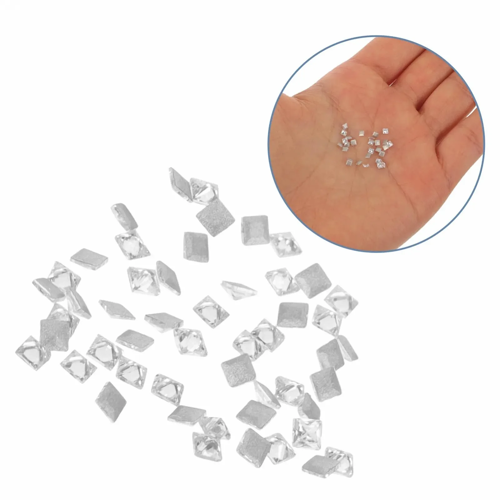Плоские циркониевые камни для ногтей Healeved, набор 50 шт, декоративные формы для ювелирных изделий для ногтей, фото №9