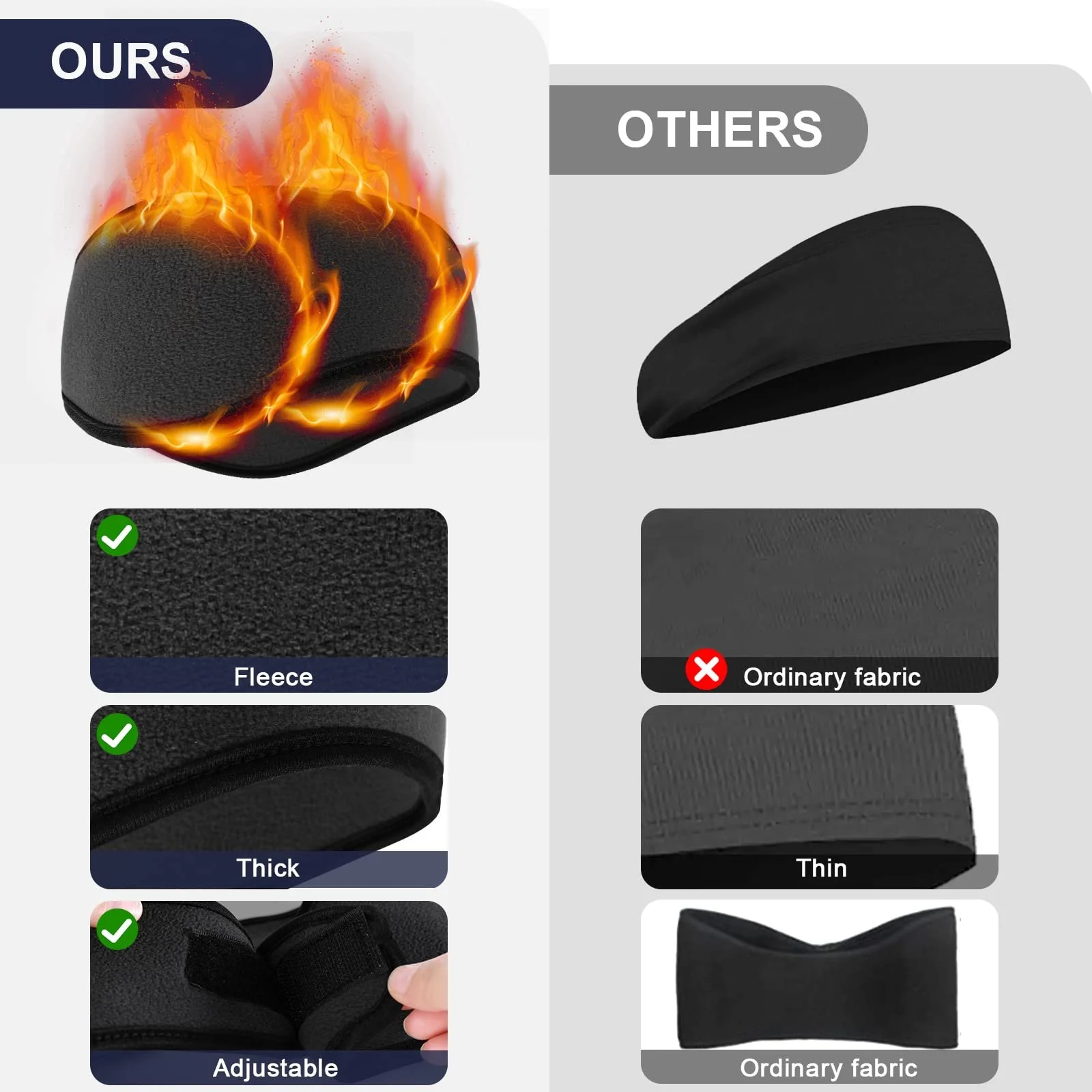 Навушники-муфта зимова пов'язка на голову, фото №2 Навушники-муфта зимова пов'язка на голову, фото №2