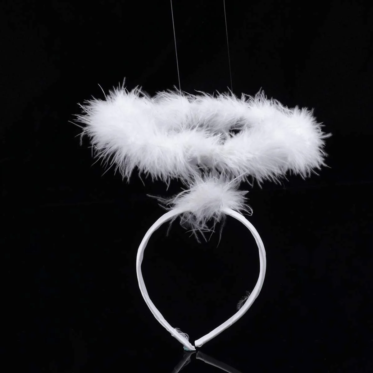 Ободок для волос Beaupretty с крыльями ангела, узелком, белый, рождественский аксессуар для девочек, 3 шт, белый, фото №1