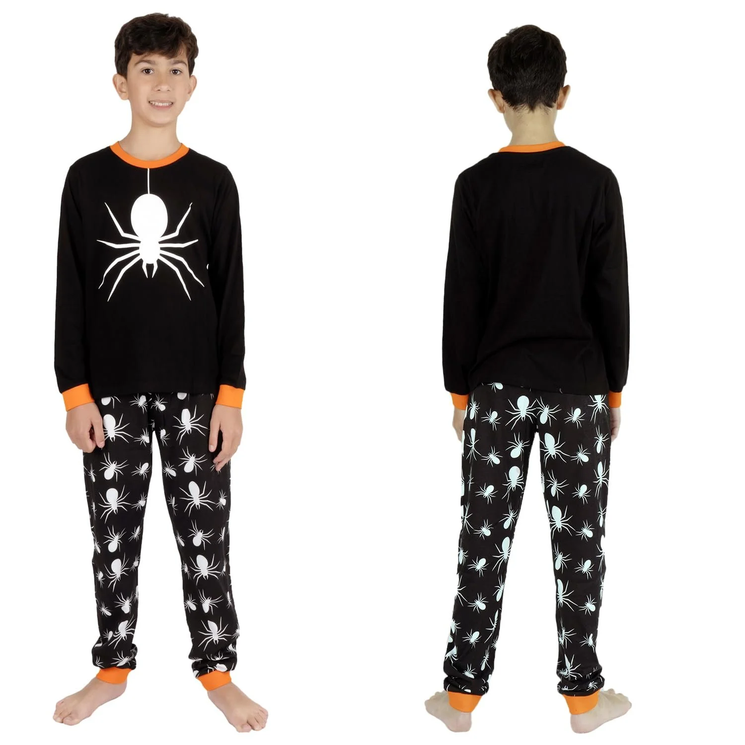 Піжама для хлопчиків NOROZE Піжама на Хелловін Гарбуз Павук, фото №5