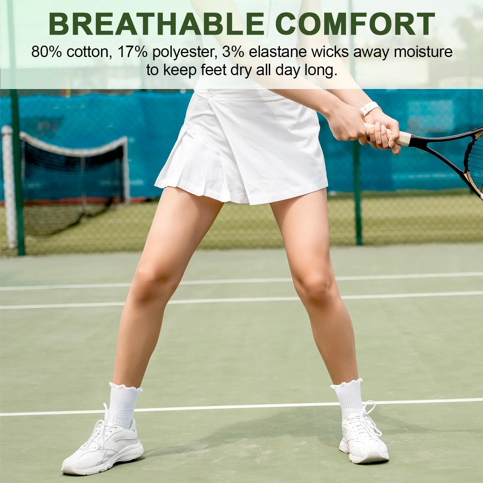 Шкарпетки з рюшами Жіночі Білі (6 пар), фото №5 Шкарпетки з рюшами Жіночі Білі (6 пар), фото №5