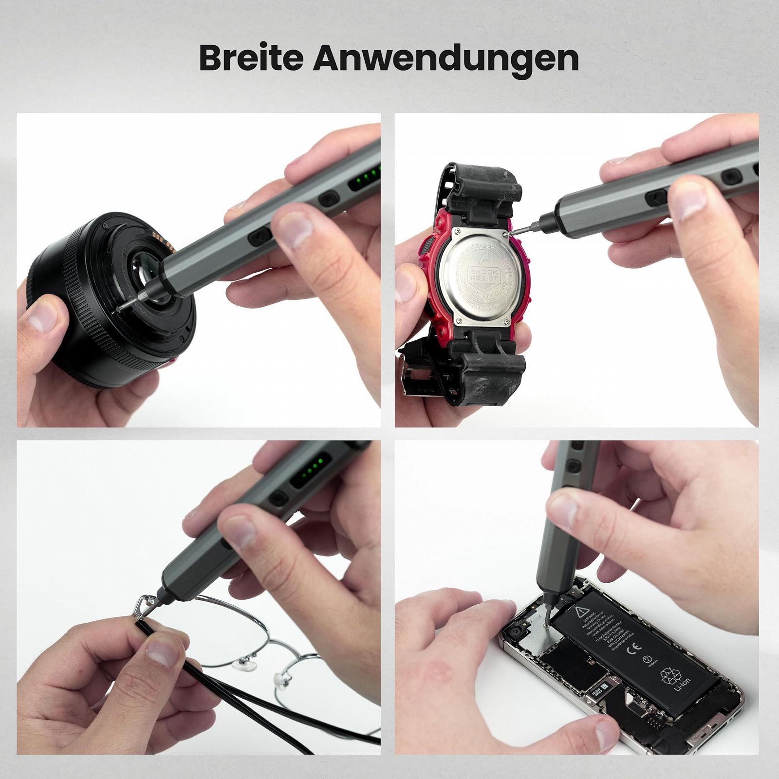 Електрична викрутка KAIWEETS 70 в 1 64 S2 намагнічений наконечник 200 об/хв, фото №6