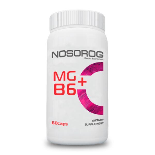 Магний Витамин B6 Nosorog Nutrition Mg+B6 90табл, фото №1