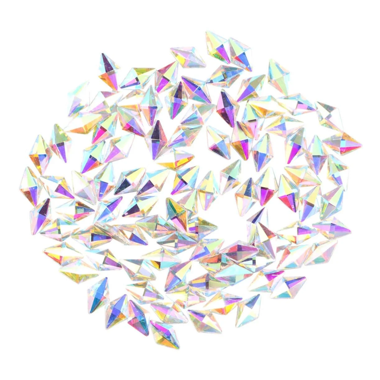 Стрази Housoutil Декоративні Блискучі Кришталеві Діамантові Камені 100 шт., фото №1