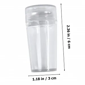 Набор штампов для дизайна ногтей 4 шт. Прозрачный synthetic.ua - Фото 1