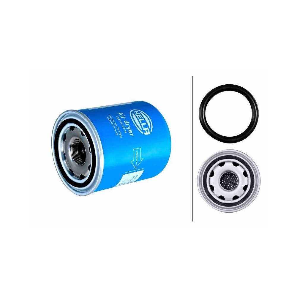 Патрон осушителя воздуха, пневмосистема HELLA 8ZD 358 334-151 DAF HINO, фото №1