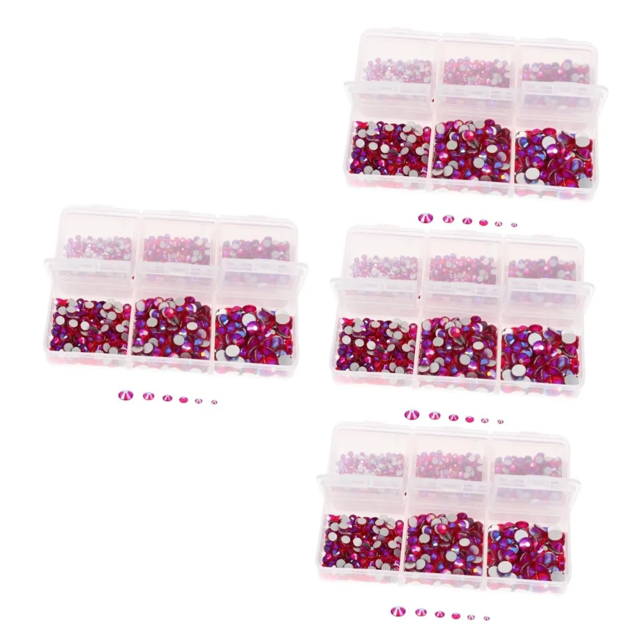 Стразы Плоские FRCOLOR для дизайна ногтей, блестящие, для маникюра и творческих проектов, фото №1