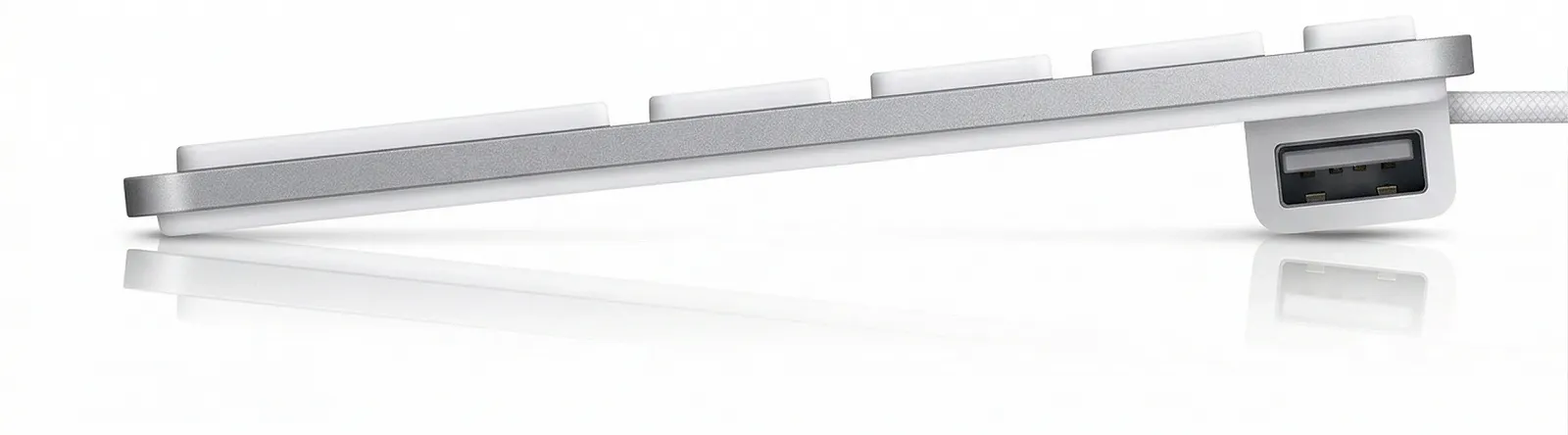 Клавіатура Apple A1243 / Мембранна / USB / UKR / White, фото №4