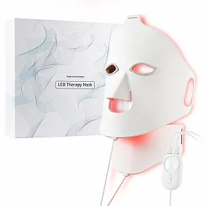 LED Маска для лица Силиконовая Светотерапия Красный свет Омолаживание Подтяжка Разглаживание морщин - Фото 1