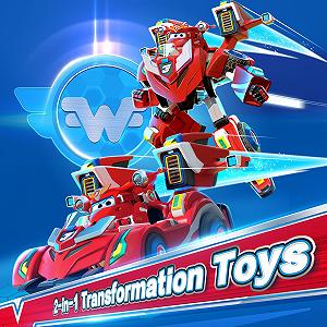 Фигурка-трансформер Super Wings Jett Super Robot Suit, 18 см, красный synthetic.ua - Фото 1