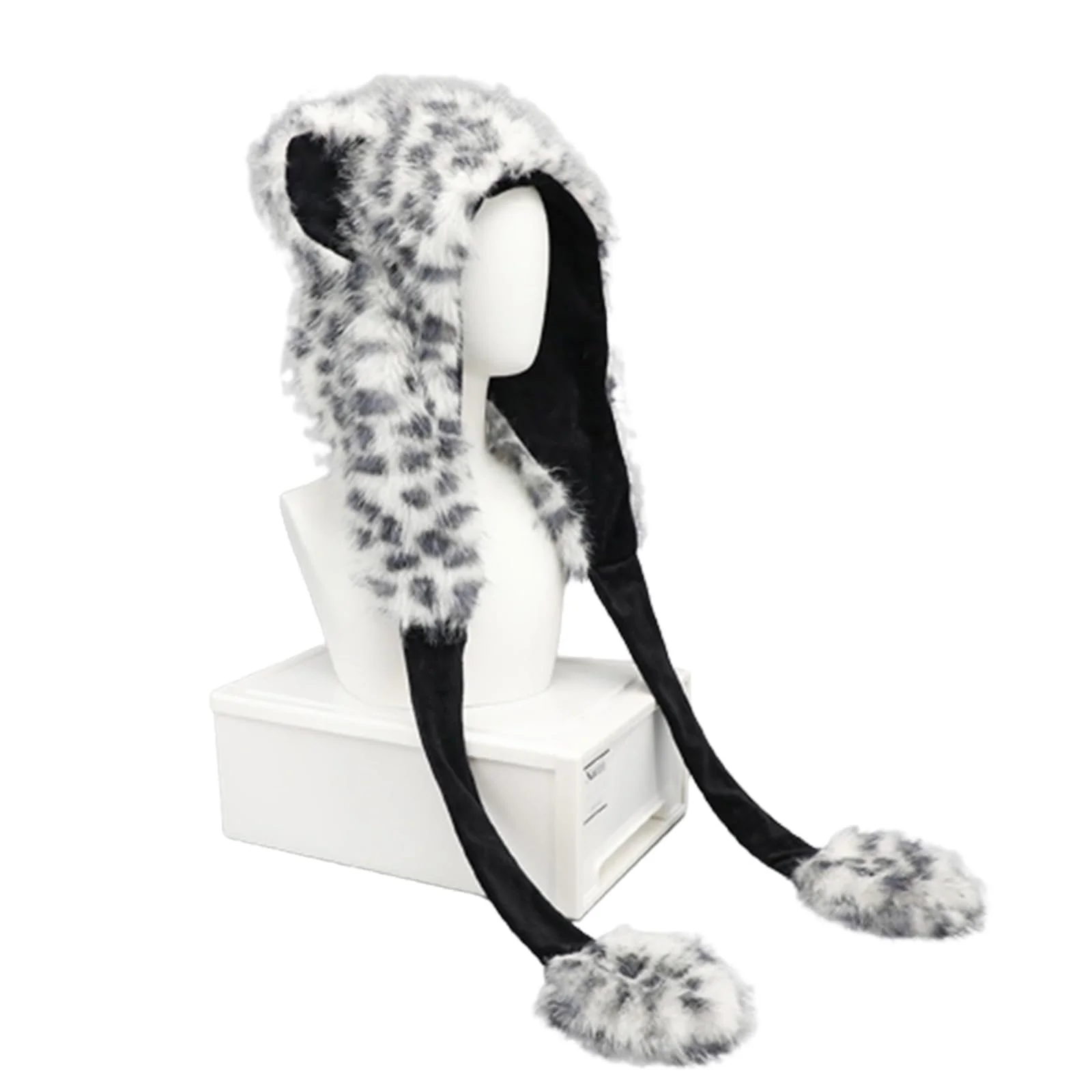 Мягкая плюшевая шапка Ldabrye с мультяшными ушками, фото №8