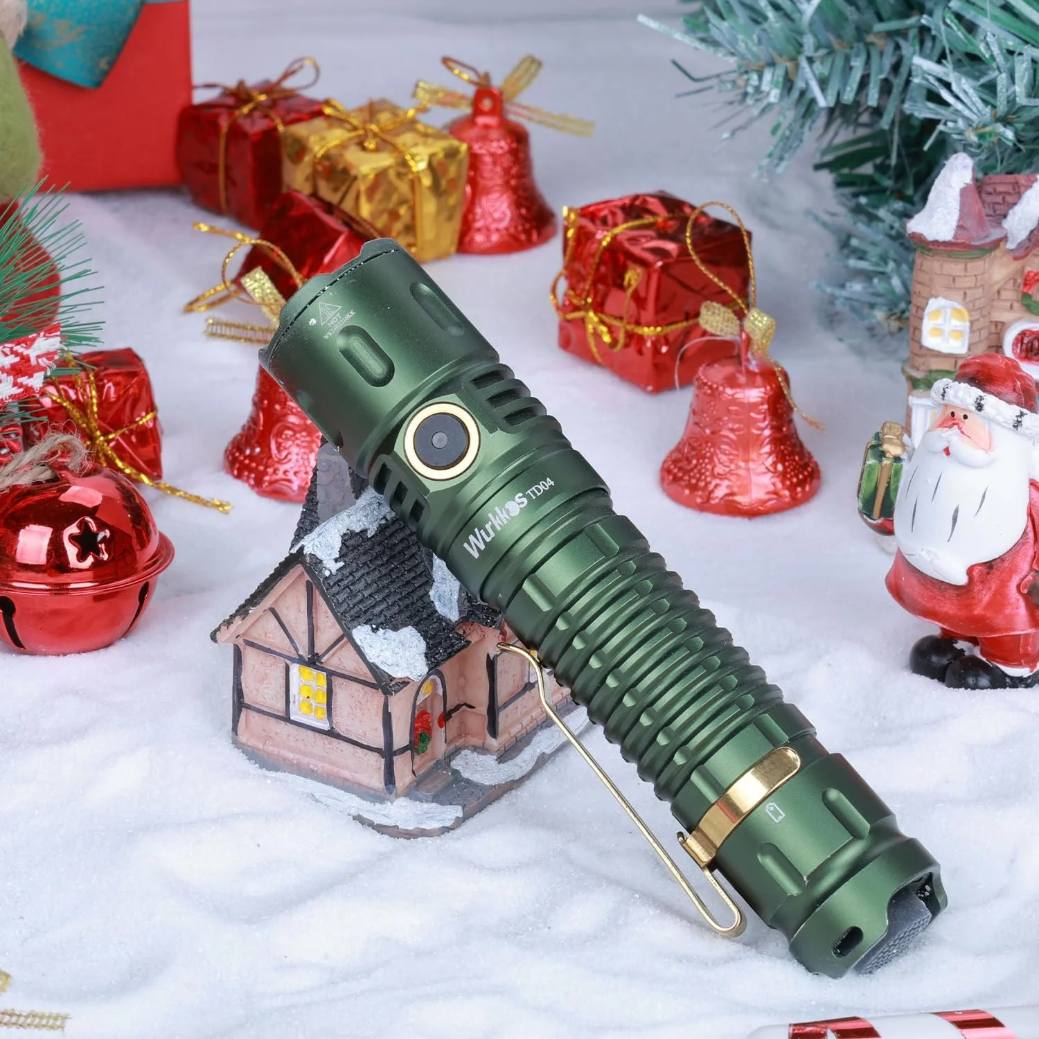 Тактический фонарь Wurkkos TD04 3000 люмен LED перезаряжаемый чрезвычайно яркий LED фонарь с тактическим переключателем EDC 8 режимов IP68 водонепроницаемый, фото №6