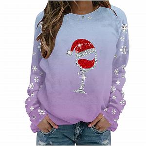 Жіночий Різдвяний Светр Смішна Графічна Толстовка - Фото 1