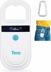 Сканер мікрочіпів для домашніх тварин Tera W80 Білий/Блакитний - Фото 1