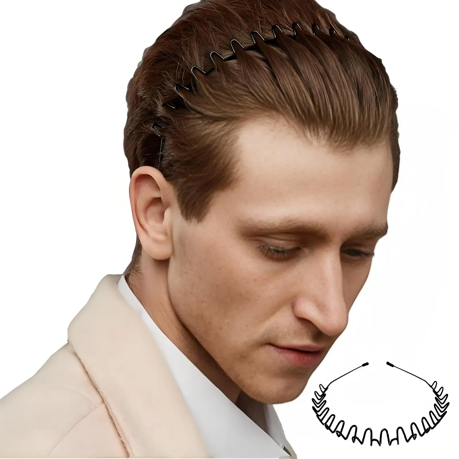 Набір металевих обручів для волосся (3 шт.), фото №8