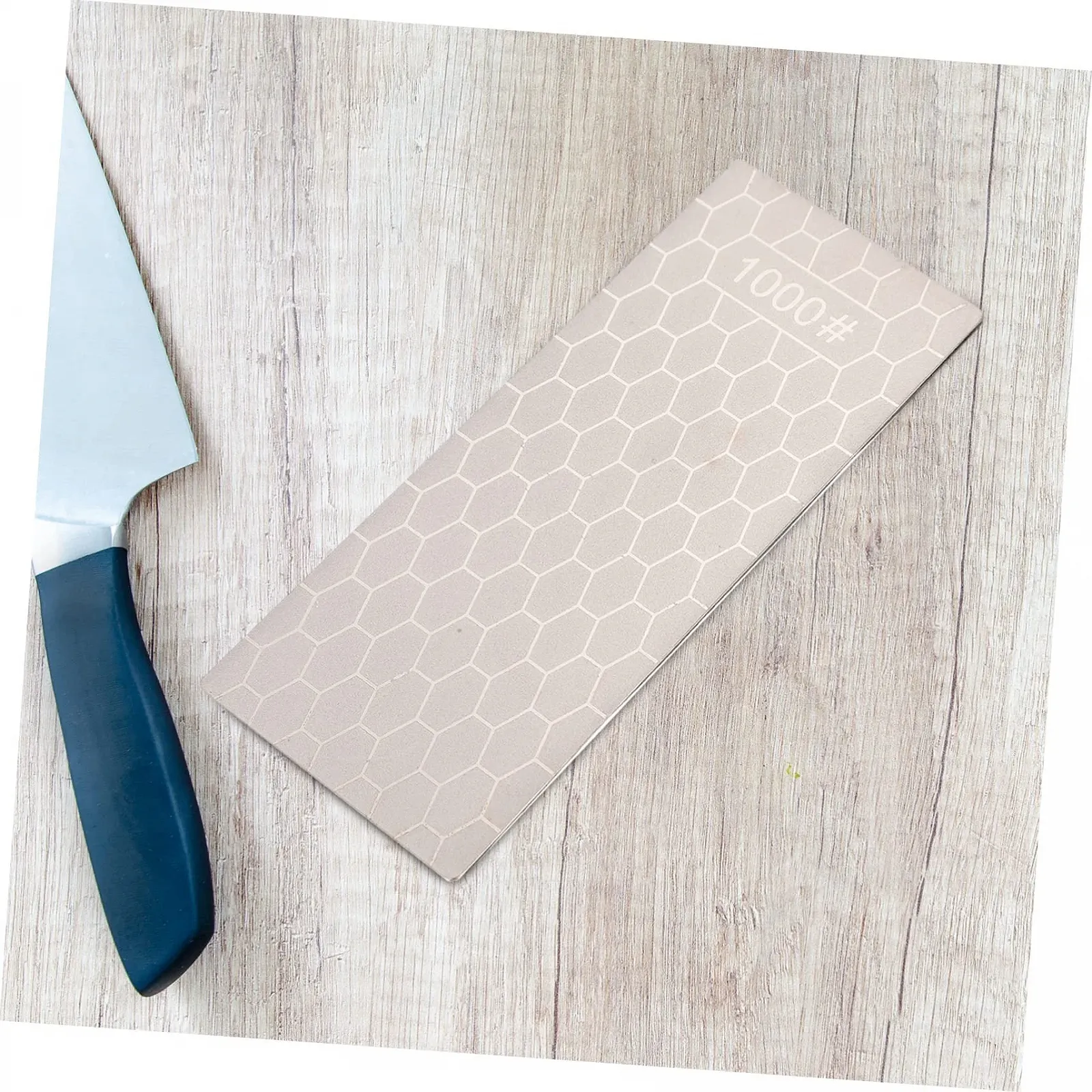 Точило для ножів портативна з нержавіючої сталі з стільниковою текстурою 1 шт., фото №7