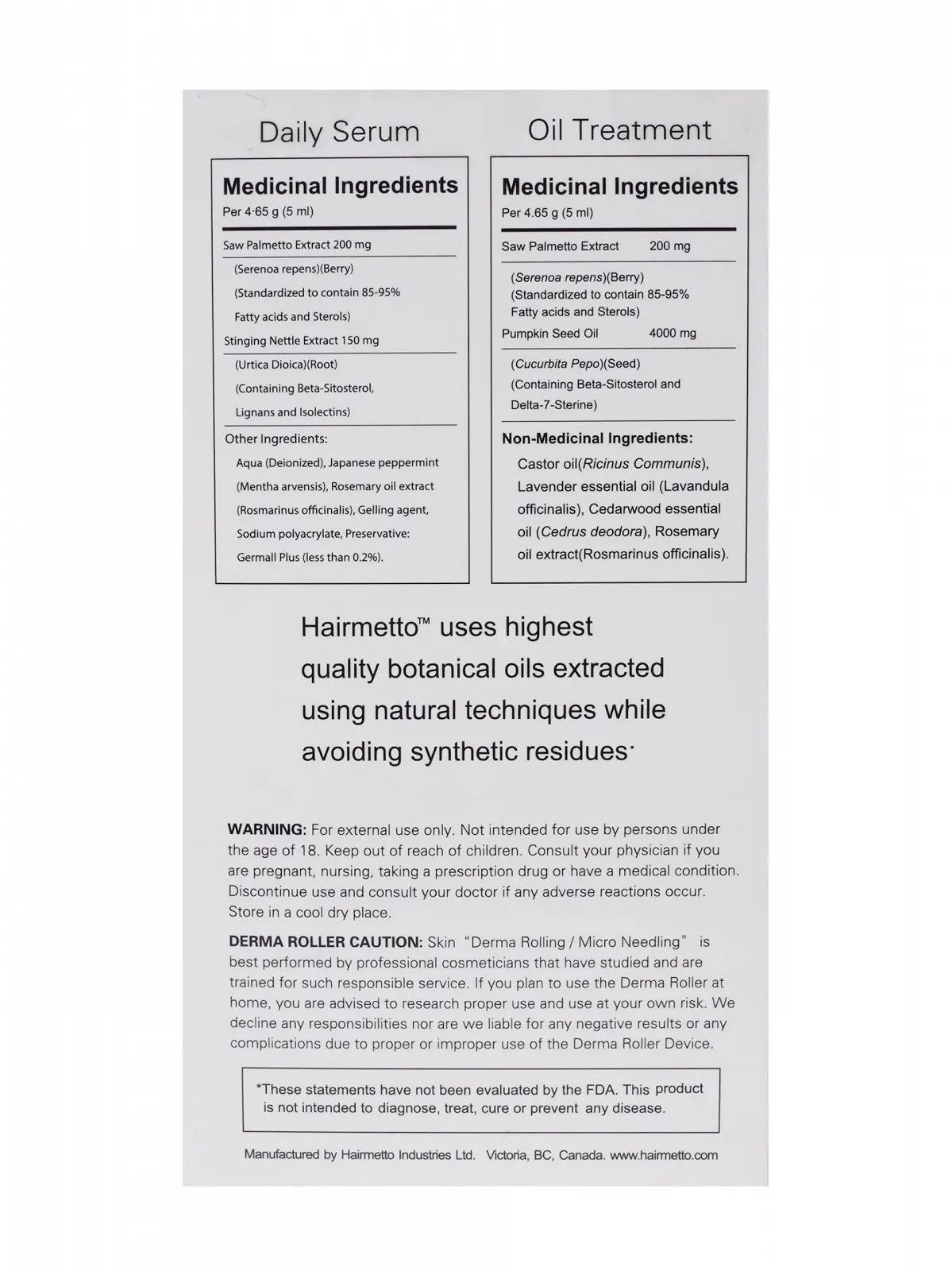 Набір для росту волосся HAIRMETTO Сироватка Олія, фото №6 Набір для росту волосся HAIRMETTO Сироватка Олія, фото №6