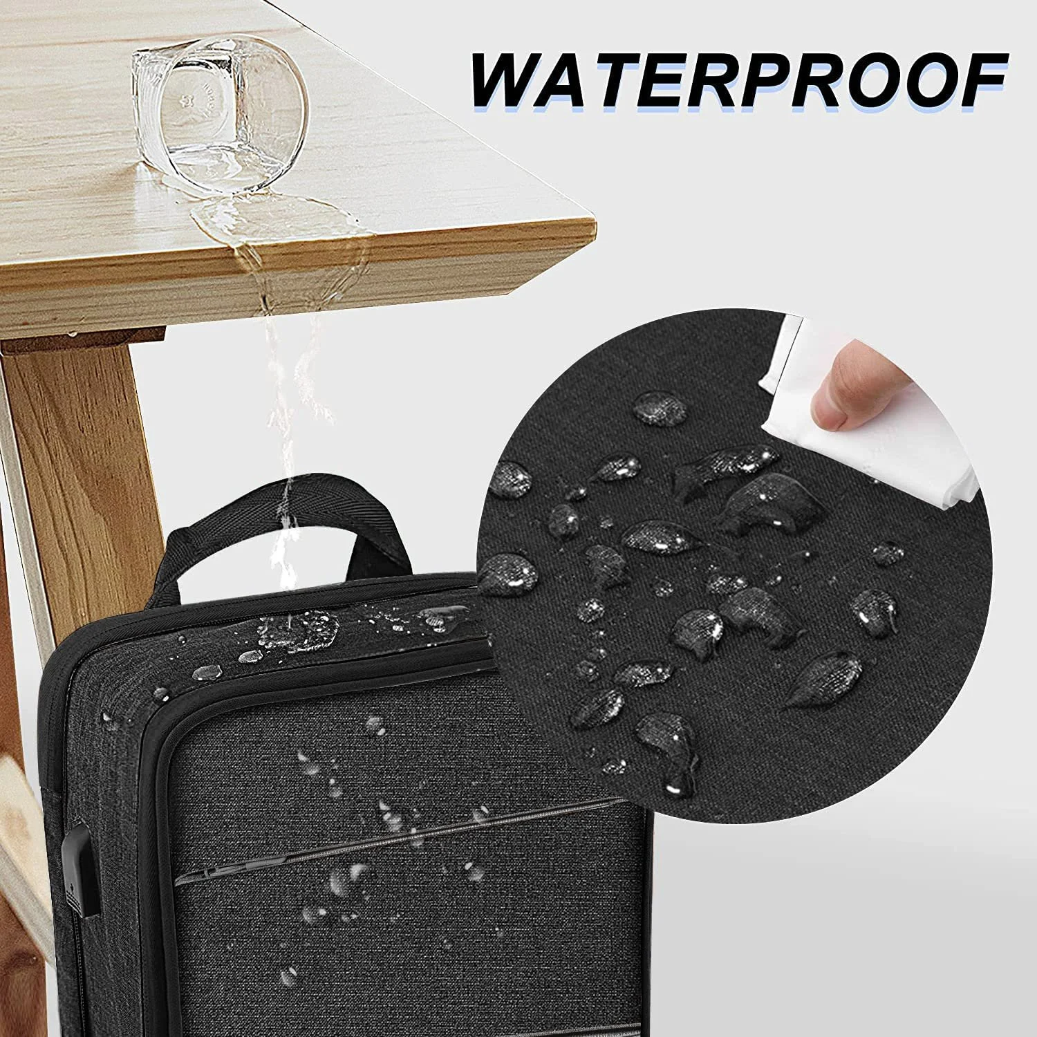 Рюкзак для ноутбука ZINZ Slim and Expandable 13-16 дюймів Водонепроникний, фото №3 Рюкзак для ноутбука ZINZ Slim and Expandable 13-16 дюймів Водонепроникний, фото №3