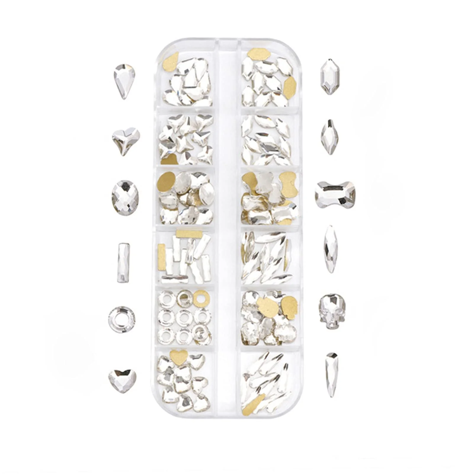 Стразы для ногтей Разные формы AB Бриллианты для ногтей DIY Аксессуары для ногтей, фото №1
