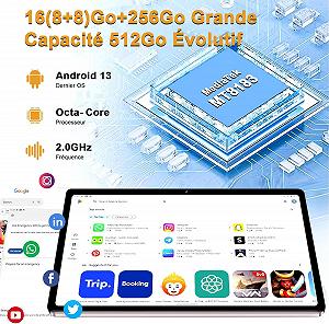 Планшет 11" WUXGA+ Aoswei X800 8+8/256Gb 8 ядер Android 13 8600 mAh Black synthetic.ua - Фото 1