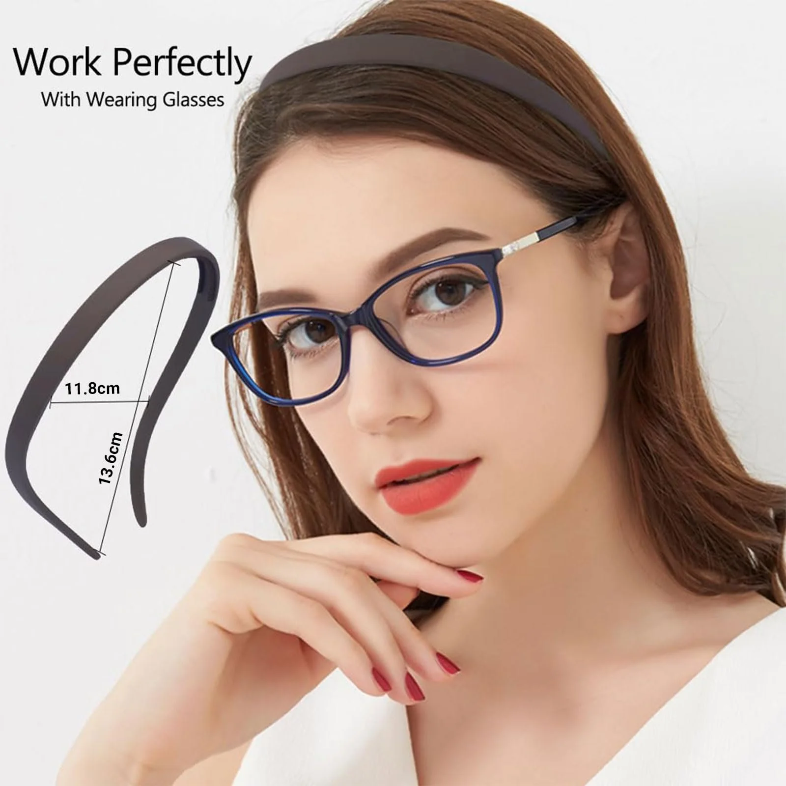 Обруч для волосся для тих, хто носить окуляри, 6 штук, фото №3 Обруч для волосся для тих, хто носить окуляри, 6 штук, фото №3