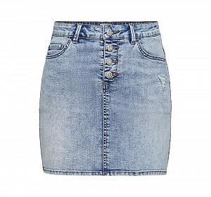 Спідниця ONLCARMEN LIFE REG ACIDDNM SKIRT BJ114-3 15227208-Medium Blue Denim ONLY Блакитний M - Фото 1