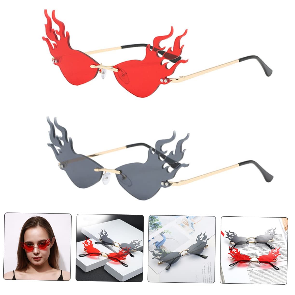 Сонцезахисні окуляри PACKOVE 6 шт Жіночі, фото №6