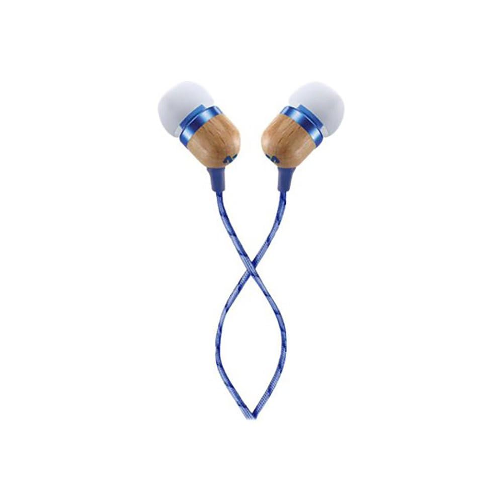 Навушники House of Marley Smile Jamaica In-Ear з мікрофоном, 1-кнопкове керування та ізоляція шуму (Denim Синій), фото №1