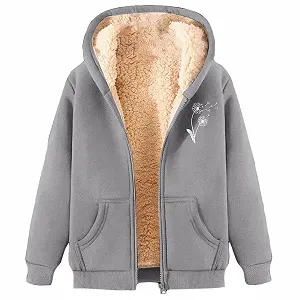 Женский свитер Teddy GFPGNDFHG Флис с карманом - Фото 1