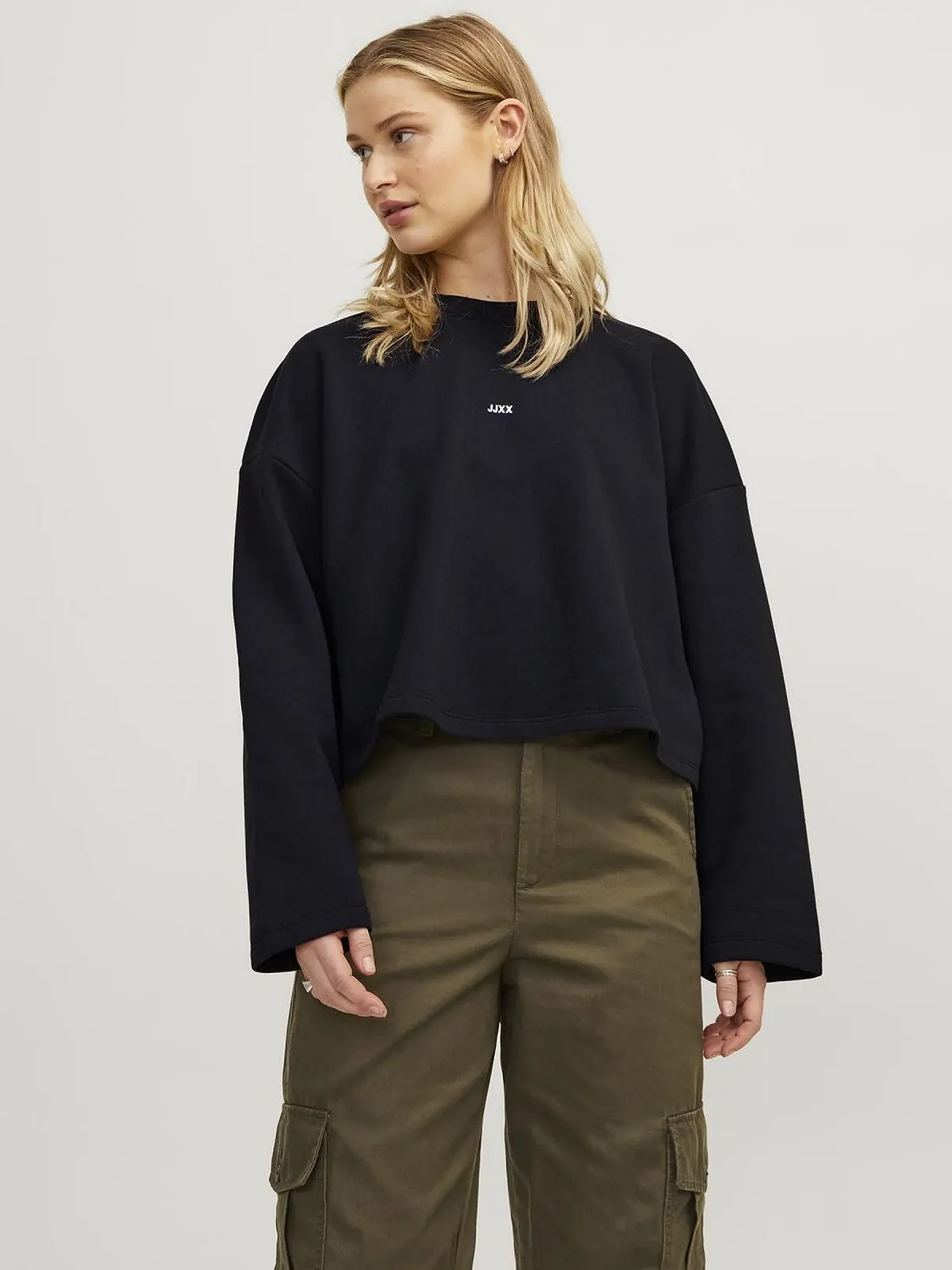 Женский свитшот JACK & JONES Jjxx Jxabbie LS Wide Every Brush Crew Sn, фото №4 Женский свитшот JACK & JONES Jjxx Jxabbie LS Wide Every Brush Crew Sn, фото №4