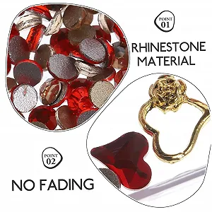 Стрази для нігтів Housoutil Прикраса для нігтів Серце Форма synthetic.ua - Фото 1