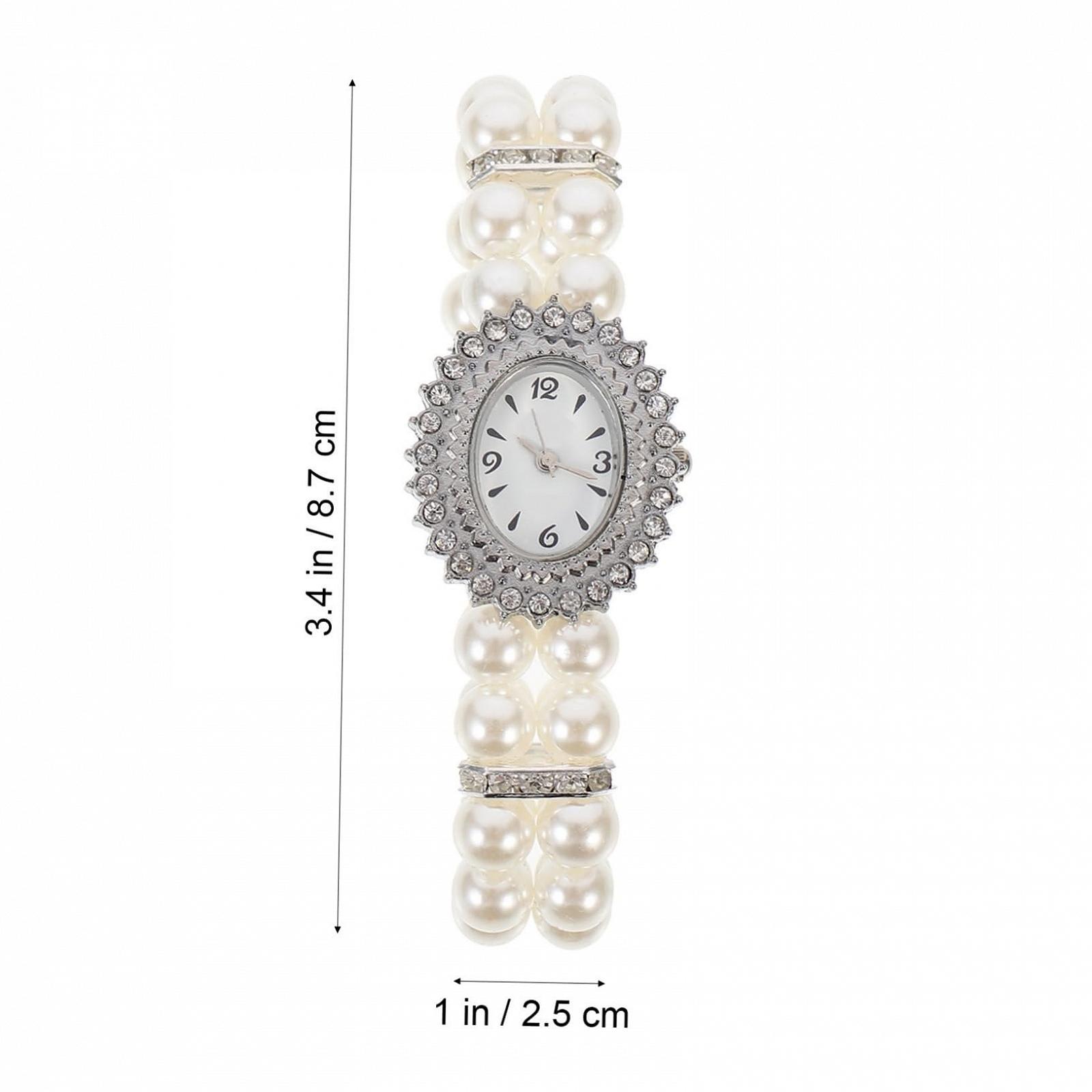 Жіночий годинник Healvian з перлинним ремінцем, еластичний, фото №2