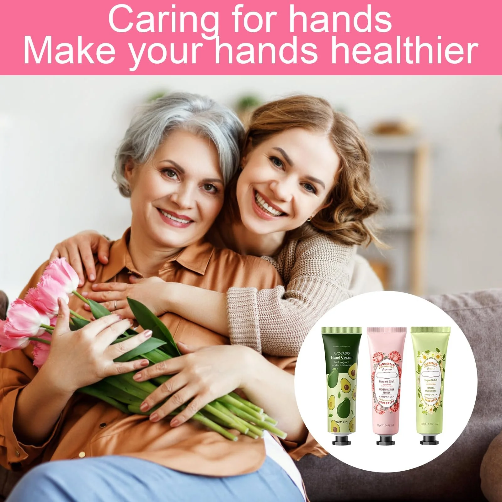 Набір подарунковий для жінок з 3 кремами для рук та 1 парою шкарпеток, фото №7 Набір подарунковий для жінок з 3 кремами для рук та 1 парою шкарпеток, фото №7