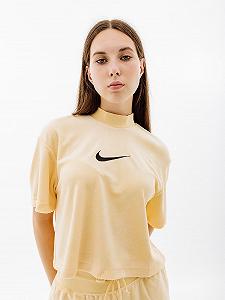 Футболка Nike W NSW MOCK SS TEE TRRY MS L - Фото 1