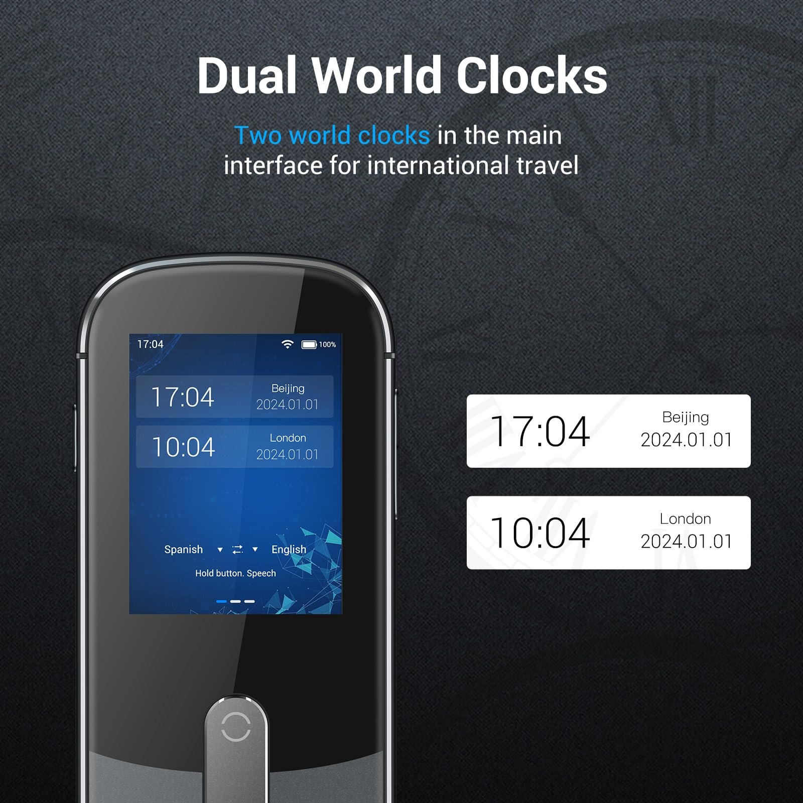 Офлайн Голосовий Перекладач Anfier W09 PRO для 144 мов і акцентів, фото №7