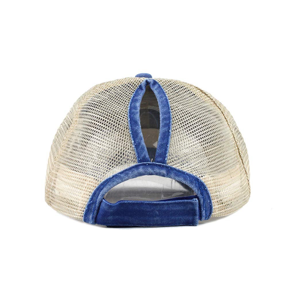 Бейсболка La Cap для конского хвоста летняя регулируемая бежевая, фото №4