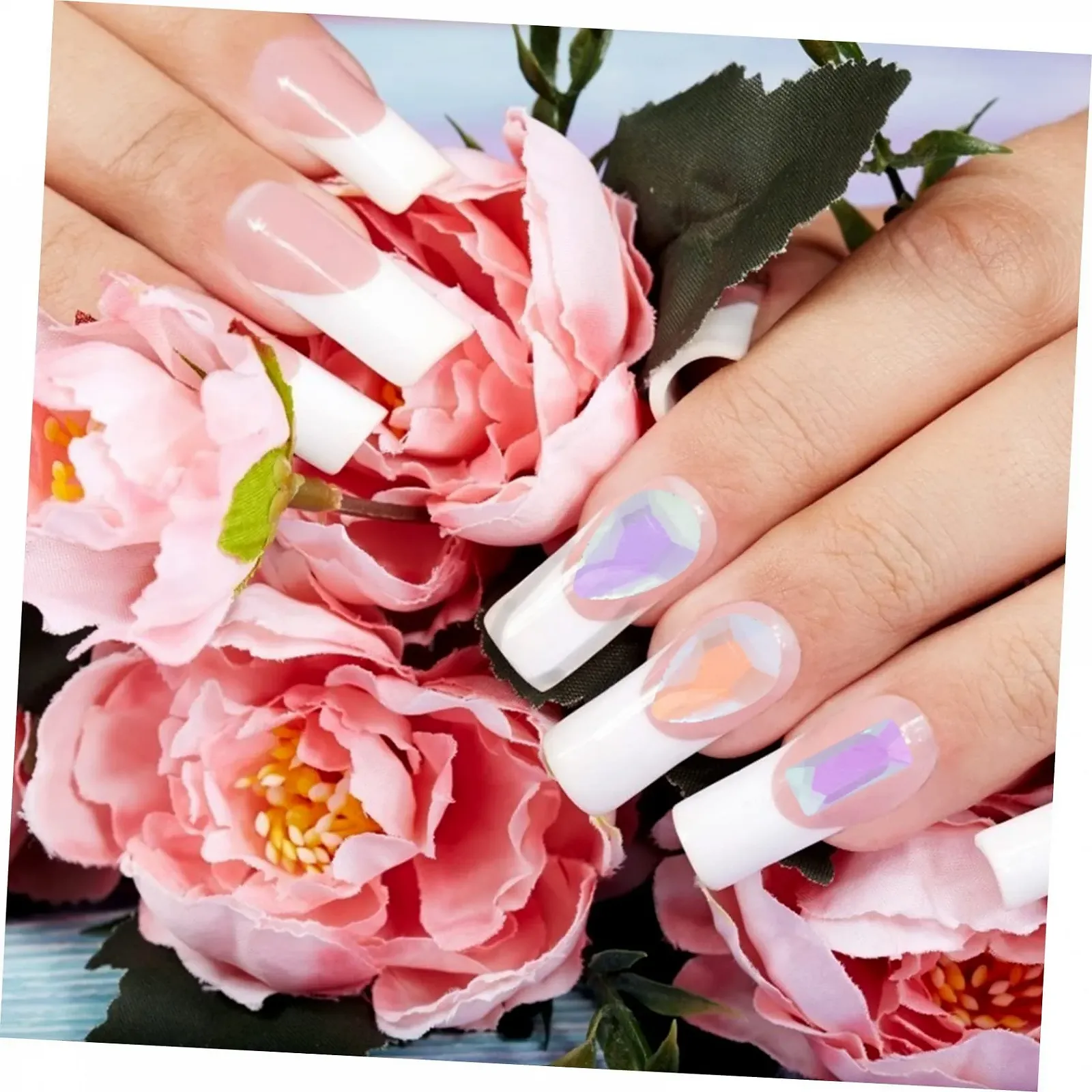 Прикраса для нігтів Healeved 100 шт, декоративні шарми, наклейки, стрази для манікюру, фото №4