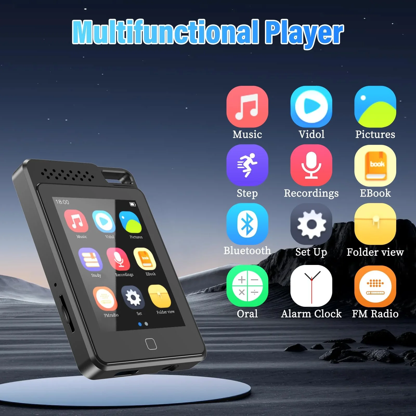 MP3 плеєр BOOTEEK 64 ГБ Чорний, фото №7