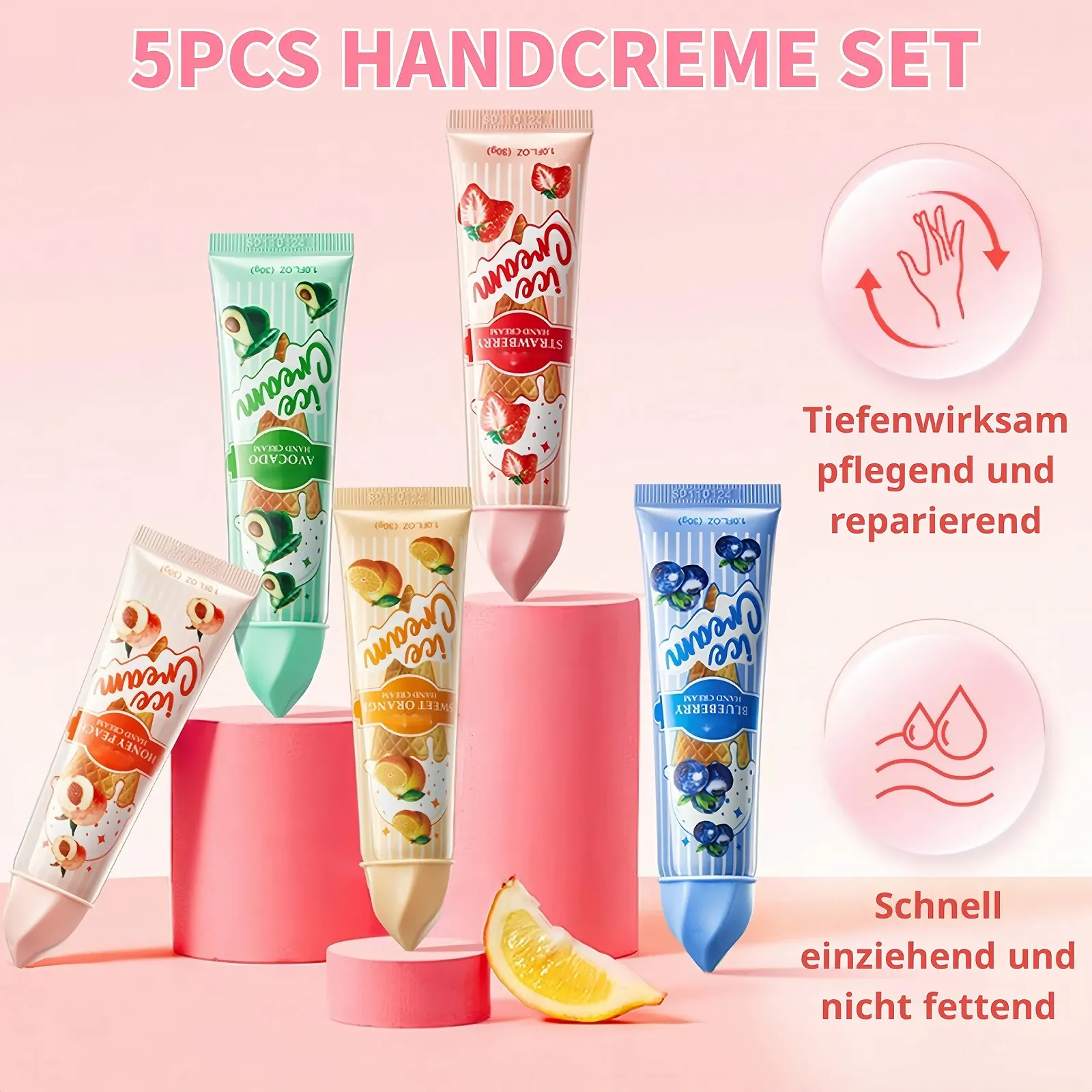 Набір кремів для рук жіночий, 5 штук, фото №2