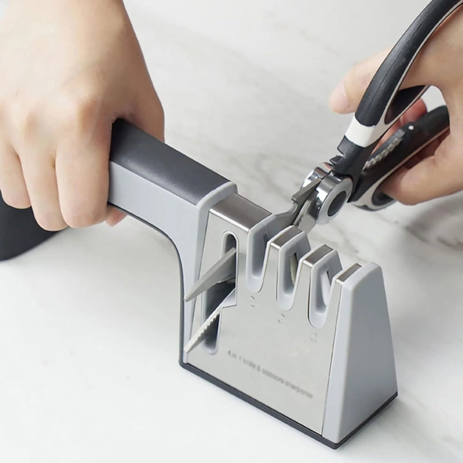 Точило для ножів 4 в 1 з нержавіючої сталі, фото №5 Точило для ножів 4 в 1 з нержавіючої сталі, фото №5