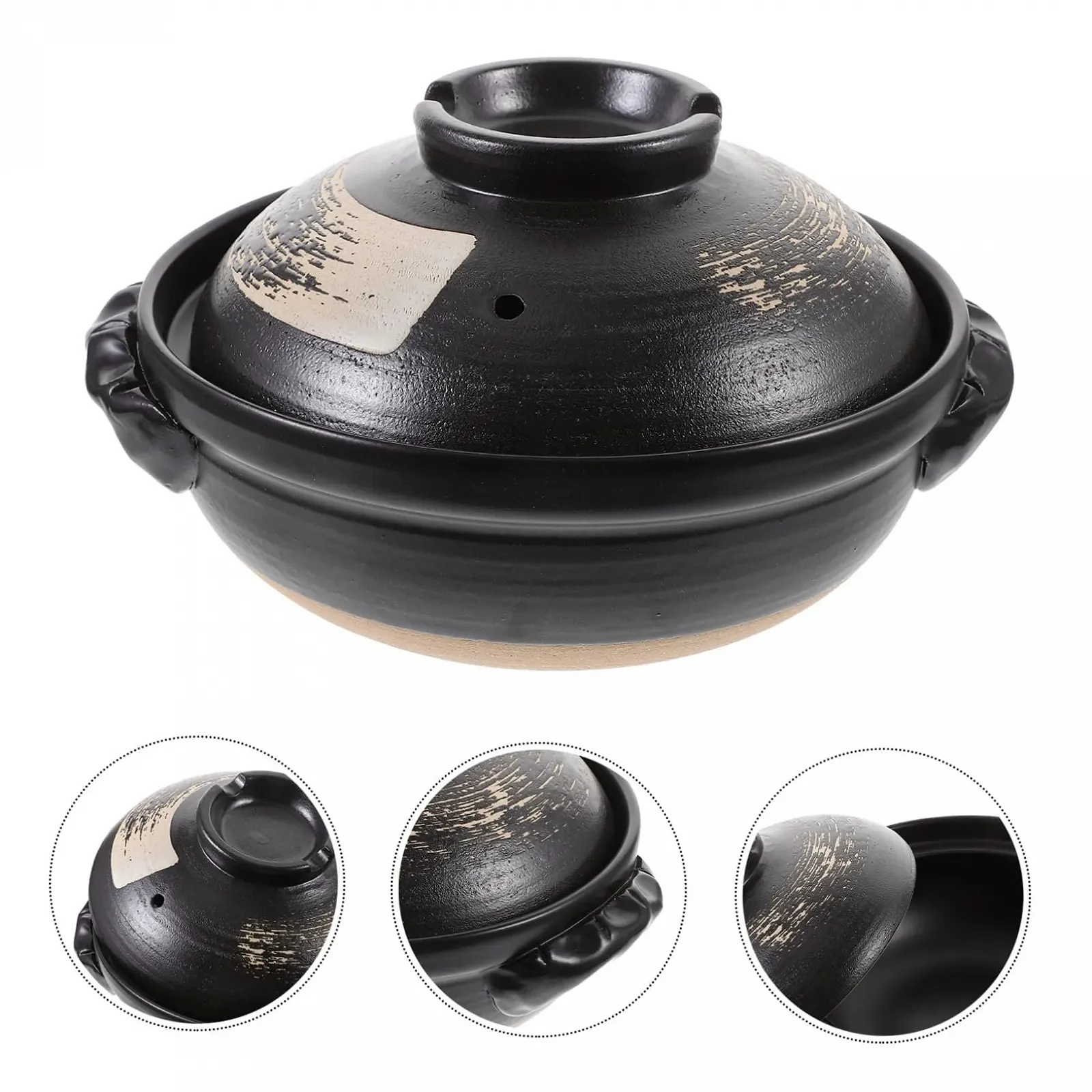 Каструля ABOOFAN керамічна 900 мл глазурована, фото №6